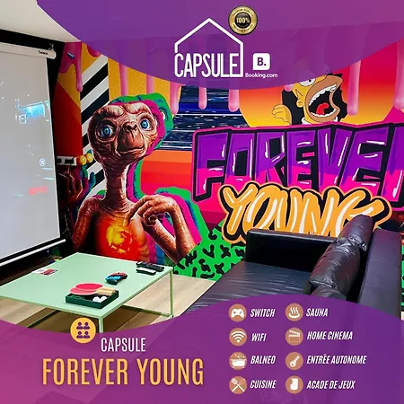 Capsule Forever Young: Entertainment Hub with Jacuzzi & Sauna Hastiere-par-dela Exterior photo